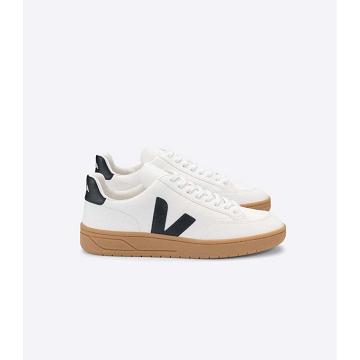 Αθλητικά Παπούτσια γυναικεια Veja V-12 LEATHER White/Black | GR 667CTV